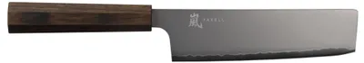 Produktbild von Yaxell Nakirimes Hana 16,5 cm – 3-lagiger Edelstahl – dunkelbrauner Pakkaholzgriff