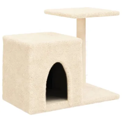 Produktbild von vidaXL Kratzbaum mit Sisal-Kratzsäulen Creme 50,5 cm