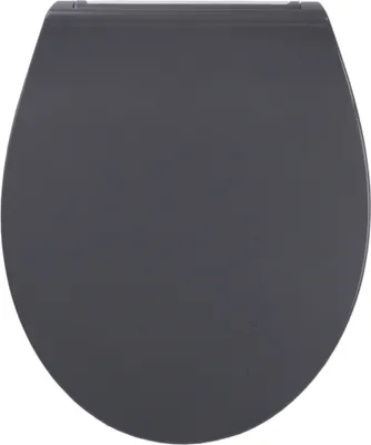 Produktbild von SANILO WC-Sitz mit Absenkautomatik Flat Grau, Toilettendeckel direkt vom Hersteller, Klodeckel, Klobrille, WC Deckel, Toilettensitz, Toilettenbrille