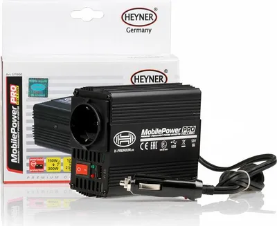 Produktbild von HEYNER® 511900 Spannungswandler 12V 230V / 150W Wechselrichter Stromwandler