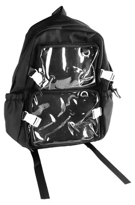 Imagen del producto de Omgoods - Mochila para mujer - Mochila transparente - Nylon - Impermeable - Ligera - 30x44x14 cm - Ideal para festivales - Mochila escolar