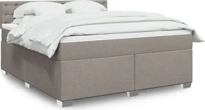 Produktbild von Boxspringbett mit Matratze Taupe 180x200 cm Stoff, Klassische Betten 2024 Neu DesignMöbel