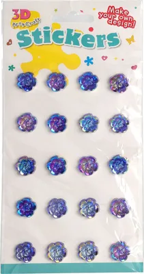 Immagine prodotto di Fiori adesivi, 20 pezzi.