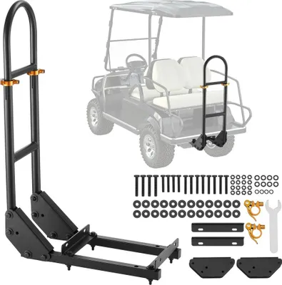 Obrázok produktu pre Univerzálna rukoväť z uhlíkovej ocele pre zadné sedadlo golfového vozíka čierna - Príslušenstvo pre golfové vozidlá