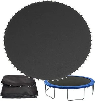 Productafbeelding van Trampoline Springmat - Vervangende Mat - Buiten Spelen - UV Bestendig - 45 meter - Zwart