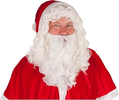 Produktbild von Perücke für Erwachsene - Weihnachtsmann - mit Bart