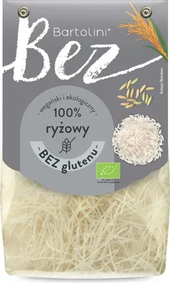 MAKARON (RYŻOWY) KRAJANKA BEZGLUTENOWY BIO 250 g - BARTOLINI