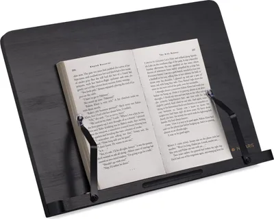 Produktbild von Verstellbare Holzbuchstütze und Tablethalter - 34 x 24 cm - Für Kochbücher, Tablets und E-Reader
