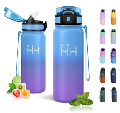 Obrázek produktu pro Termoska JAPORIA, 750 ml, láhev na pití se slámkou, izolovaná láhev s vakuovou izolací