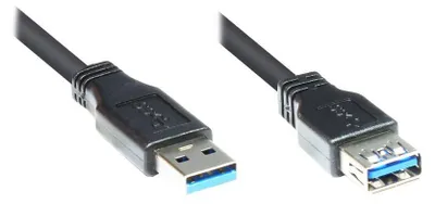 Immagine prodotto di Alcasa 5m Cavo USB 3.0 A USB 3.2 Gen 1 (3.1 Gen 1) USB A Nero