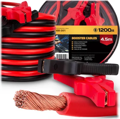 Obrázok produktu pre Štartovacie káble 4,5 m 1200A HM-361 Humberg