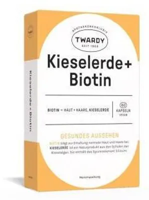 Produktbild von Kieselerde+Biotin Kapseln vegan 60 St