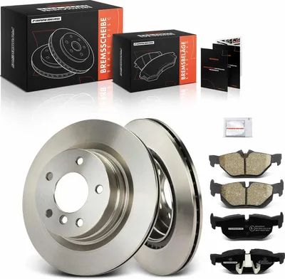 Immagine prodotto di Frankberg 2x dischi freno 4x pastiglie freno asse posteriore per BMW Serie 1 E81 E87 E88 Serie 3 E90 E93 E92 E91