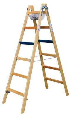 Produktbild von ILLER-LEITER Breitsprossenstehleiter Professional 2x10Sp. 1110-7