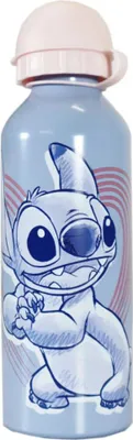 Produktbild von Disney Stitch Angel Aluminium Wasserflasche Trinkflasche Flasche 500 ml – Blau