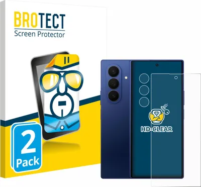 Produktbild von 2x Für Samsung Galaxy Z Fold 7 (Display+Kamera) Schutzfolie BROTECT Displayschutz Display Schutz Folie Klar Transparent