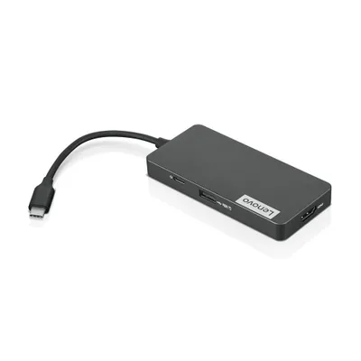 Produktbild von Lenovo GX90T77924 USB-C Dockingstation – HDMI, USB 3.2 Gen 1, SD-Kartenleser, kabelgebunden, Grau
