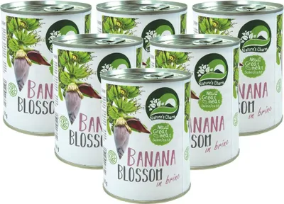 Produktbild von [ 6x 510g/ 260g ATG ] Natures Charm Bananenblüte, salzig eingelegt / Banana Blossom