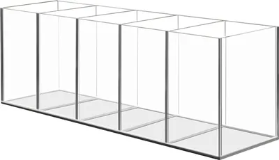 Produktbild von Transparente Make-up Pinsel und Stifthalter - Schreibtisch Organizer - 5 Fächer