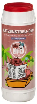 Produktbild von Lov&Ed Deo für Katzentoiletten mit Babypuderduft, 750 g