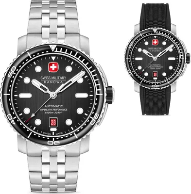 Image de Swiss Military Hanowa - SMWGL0002001-SET - Montre Bracelet - Hommes - Automatique - Maitre Plongeur