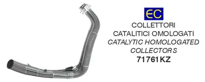Immagine prodotto di Collettore scarico catalitico ARROW omologato terminale Rebel per Yamaha XSR 700
