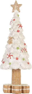 Image de Clayre & Eef 6PR5860 Décoration Sapin de Noël Ø 12x33 cm