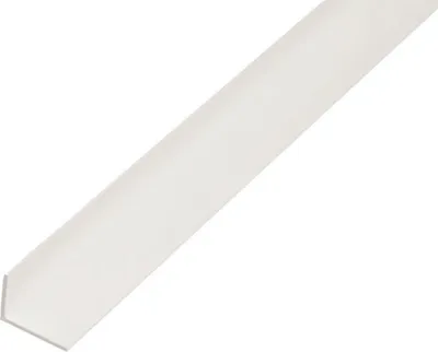 Zdjęcie produktu dla Alberts 485856 Profil kątowy, tworzywo sztuczne, biały, 1000 x 25 x 15 mm