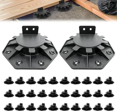 Produktbild von Höhenverstellbare Stelzlager, 30 Stück für Terrassenplatten 30–60 mm (11,8–23,6 Zoll)