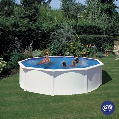 Produktbild von Aufstellpool Stahlwandpool-Set Planet Pool Vision-Pool Classic rund Ø 450x120 cm inkl. Sandfilteranlage, Leiter, Einbaus