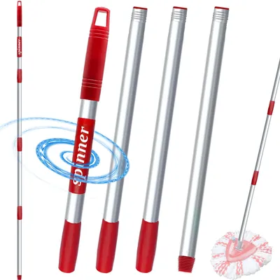 Teleskopstiel Edelstahl 76-147 cm, 360°-Drehgriff, für Vileda-Systeme