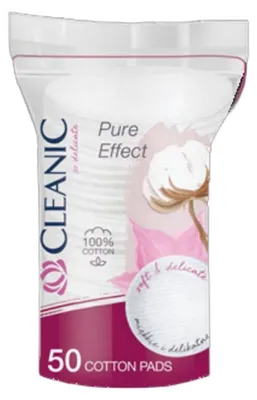 Zdjęcie produktu dla Cleanic Płatki Kosmetyczne Okrągłe 50 sztuk
