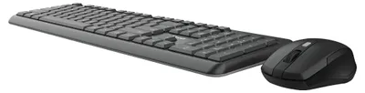 Imagen del producto de Conjunto de teclado y ratón inalámbricos TRUST TKM-350, con distribución QWERTZ alemana, resistente a líquidos