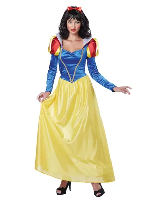 Produktbild von Zauberhafte Märchenprinzessin Damenkostüm gelb-blau-rot