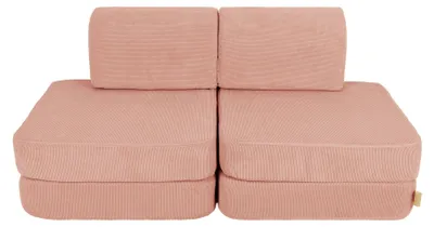 Image de Canapé modulable velours 4 pcs SLIMCORD enfant modulable mousse OEKO TEX jeu