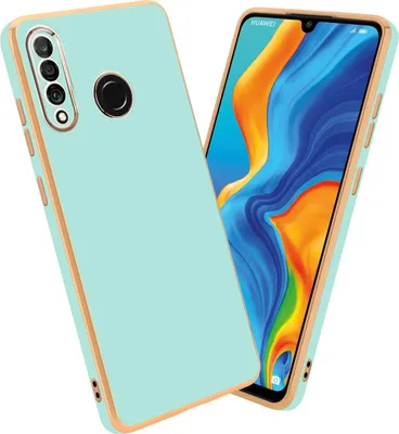 Produktbild von Cadorabo Schutzhülle für Huawei P30 LITE Hülle in Grün Handyhülle TPU Silikon Kameraschutz Etui Case
