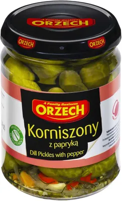 Produktbild von Orzech Cornichons mit Paprika 520 g