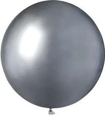 Immagine prodotto di Palloncini in lattice, argento cromato, 47,5 cm, 1 pz.