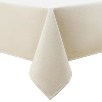 Produktbild von Tischdecke Leinenoptik Flanellrücken Eckig 80x80cm Beige