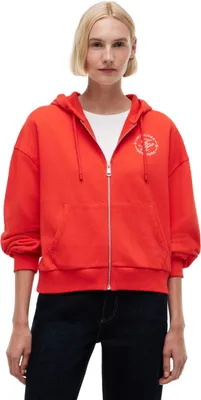 Produktbild von Tommy Hilfiger 8721386116223, Erwachsener, Weiblich, Kapuzenpullover, Rot, Langärmlig, Fire Red