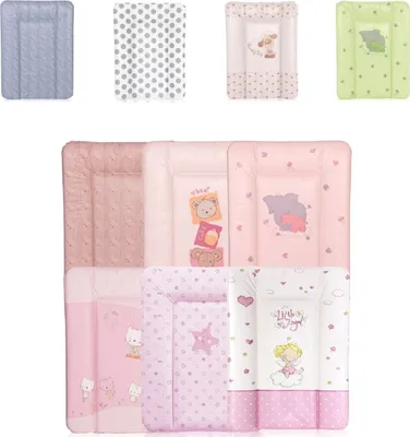 Immagine prodotto di Lorelli fasciatoio per bambini Softy 50 x 70 cm lavabile imbottito bordo rialzato rosa