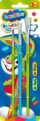 Produktbild von Bambino Kunstpinselset für Farben und Klebstoffe, 3-teilig