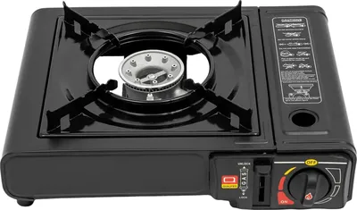 Produktbild von Outdoor Grill - Gasgrill - Tragbar - Flüssiggas (LP/Propan) -  - Leicht zu montieren - Für Camping & Garten - Schwarz