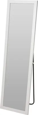 Produktbild von H&S Decoration | Standspiegel - Spiegel - 25 x 125 cm - Weiß - Rahmenspiegel - Metall Rahmen