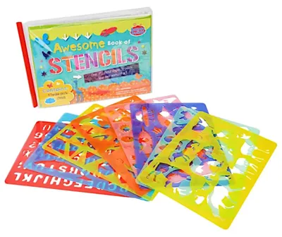 Immagine prodotto di Un grande set di stencil per bambini, marca Buddy&Barney, modello Mix