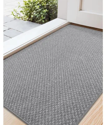 Obrázok produktu pre Podlahová rohož do interiéru, 60x90 cm, sivá, sieťovaná, polyester