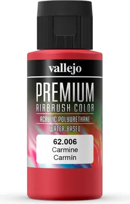 Premium Color Opaque Vallejo 62006 Carmíne 60ml Airbrush Farbe