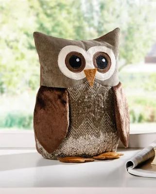 Produktbild von Türstopper "Eule Egon" mit 1,5 kg schwerer Füllung, Türpuffer, Türfeststeller, Fensterstopper