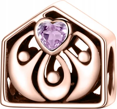 Produktbild von Charms vergoldet Hausperle mit Hausperle Hausperle 925 Silber