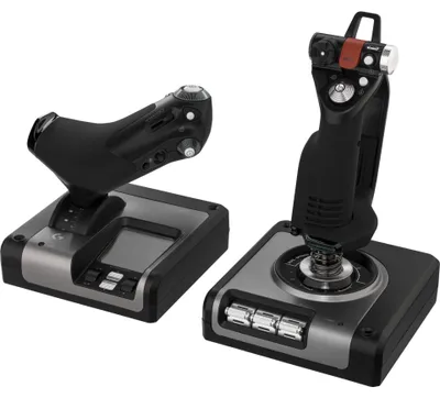 Zdjęcie produktu dla Logitech G G Saitek X52 Pro Flight Control System, Flight Sim, PC, Analogowa/Cyfrowa, Przewodowa, USB, Czarny